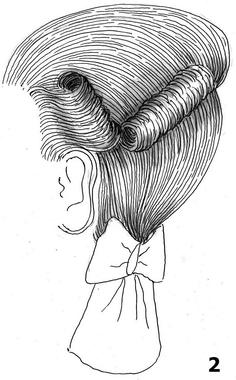 coiffure femme raie au milieu